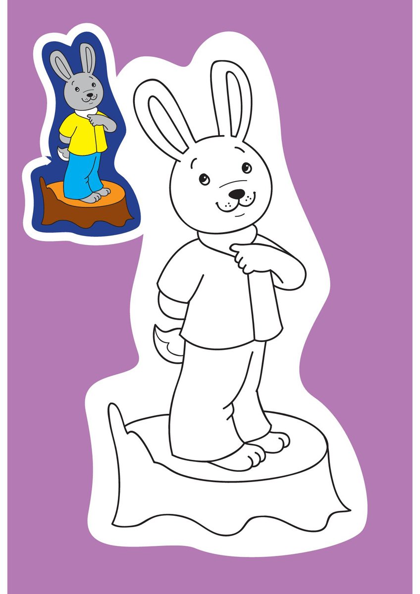 Мамин-Сибиряк сказка про храброго зайца раскраска