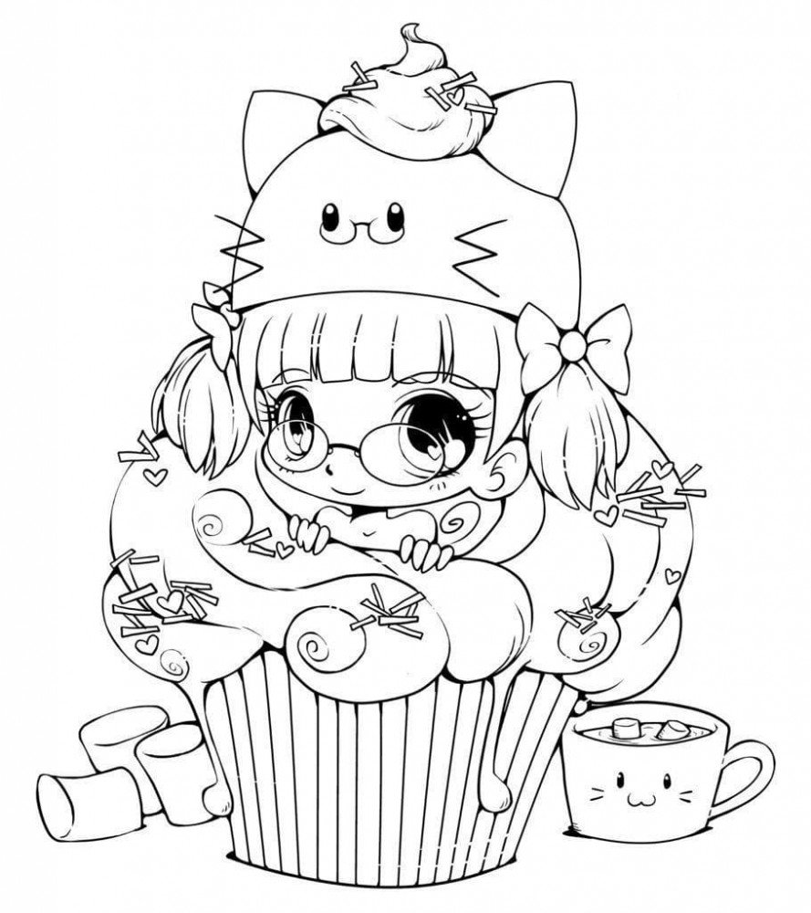 Раскраска кукла без лица