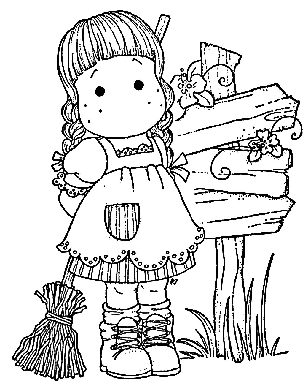 Раскраски для девочек аниме