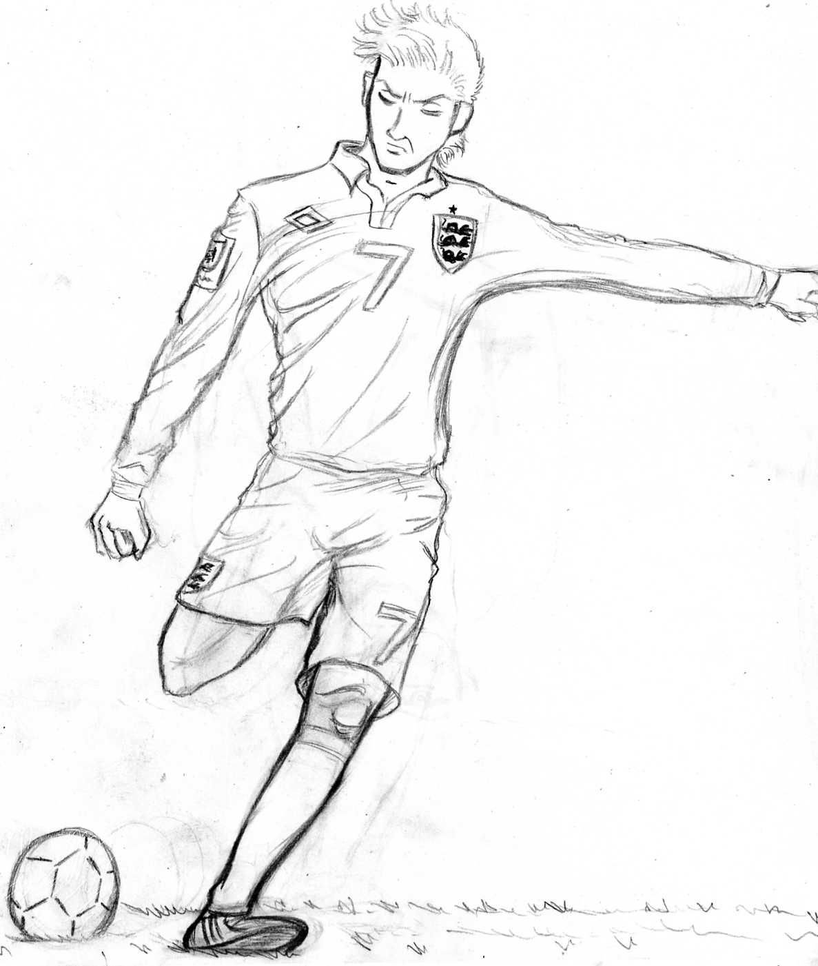 Футболист рисунок Роналду