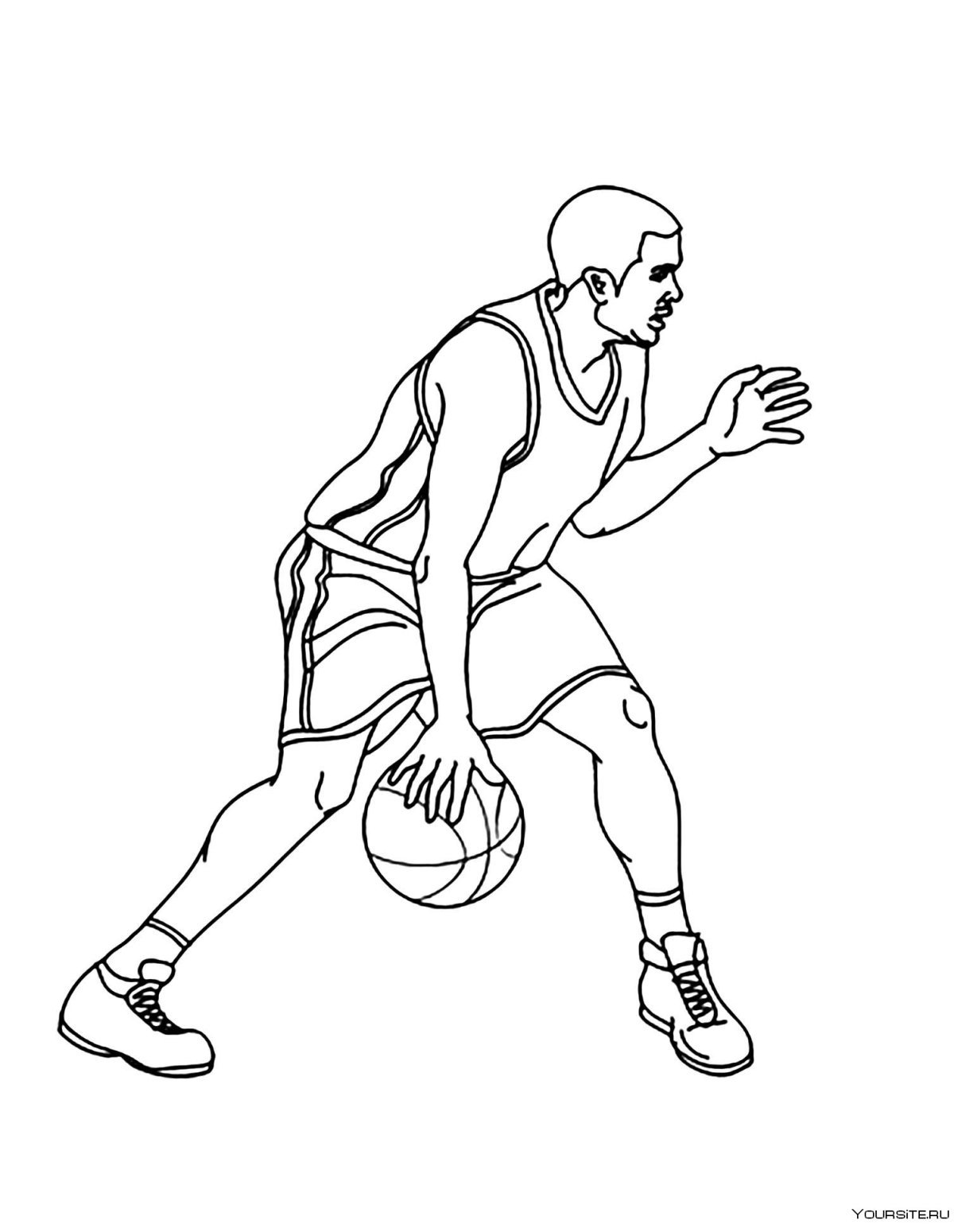 Джордан баскетболист раскраска
