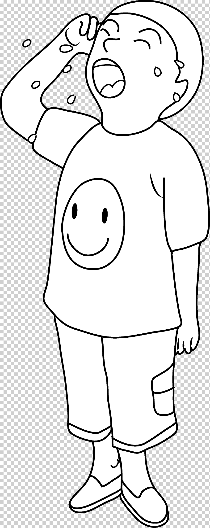 Спящий ребенок раскраска