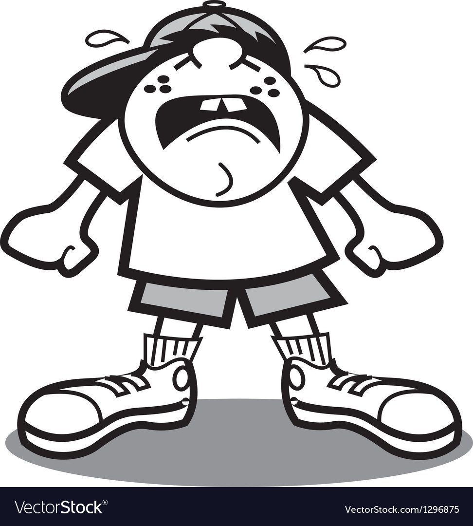 Девочка плачет раскраска для детей