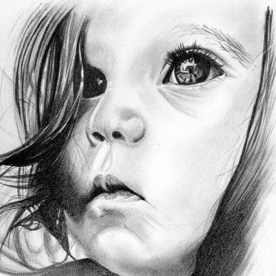 Плачущий ребенок контур