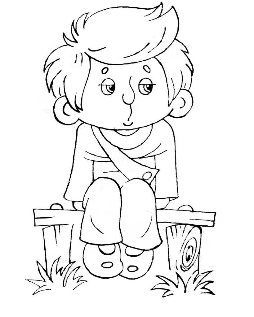 Злая девочка рисунок