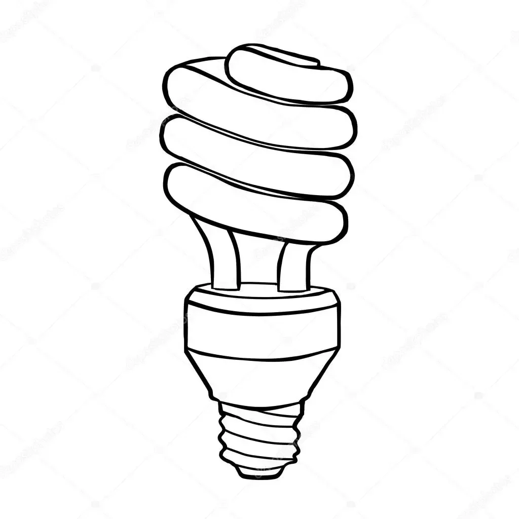 Лампочка раскраска