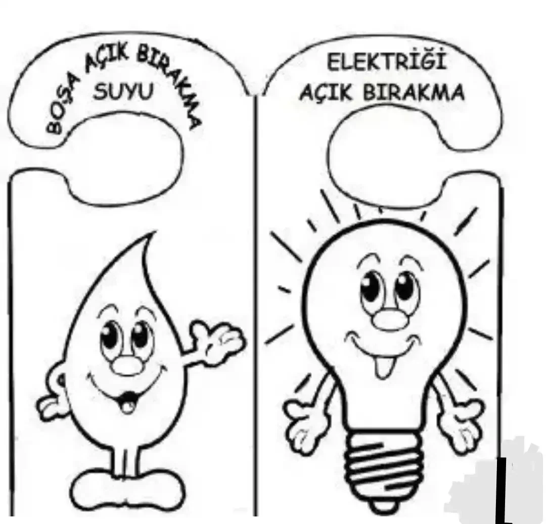 Энергосбережение для дошкольников раскраски