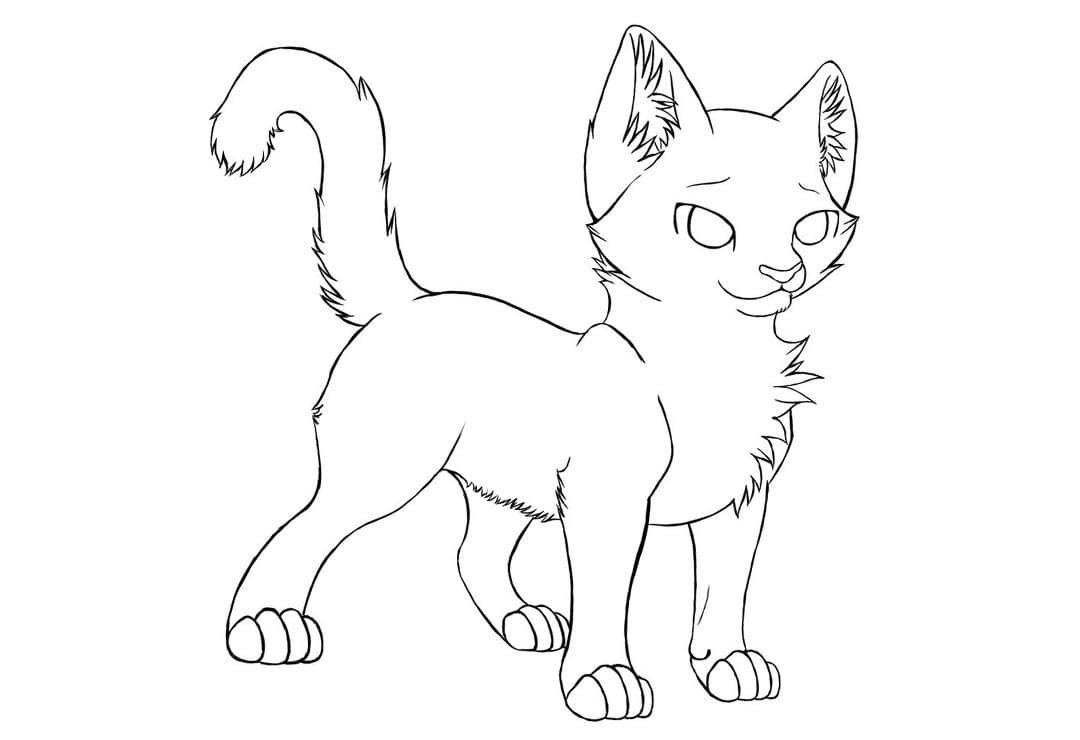 Портрет кошки раскраска