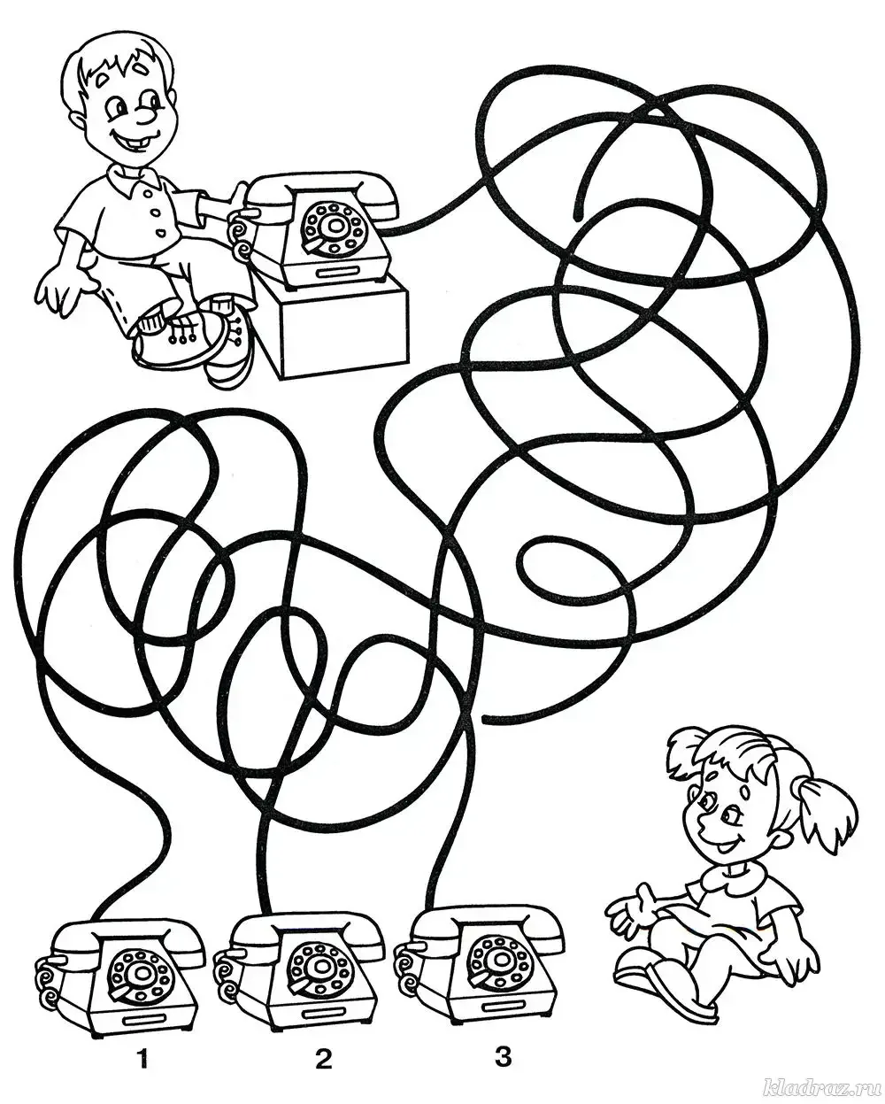 Лабиринт с проводами