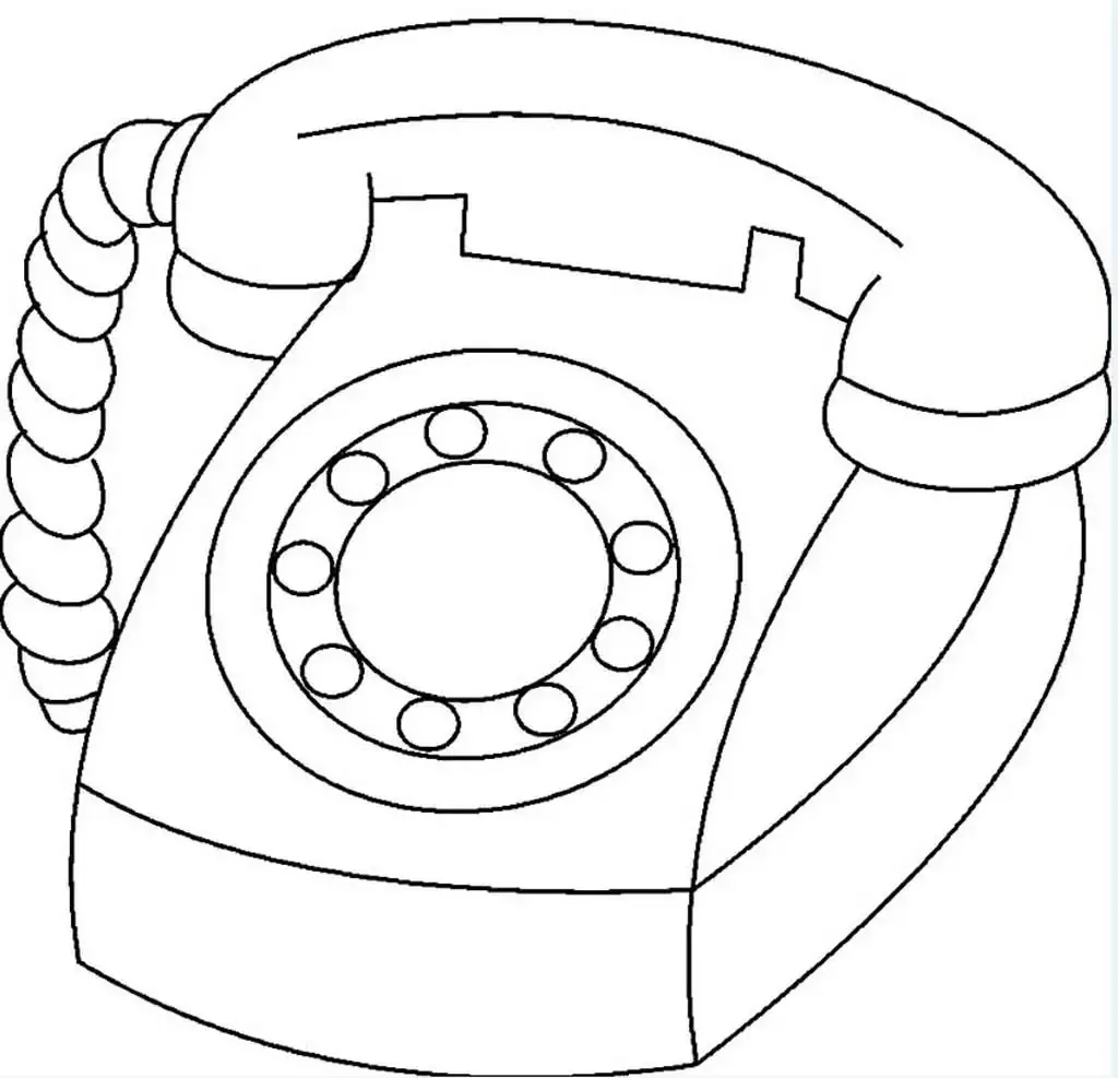 Телефон доверия раскраска