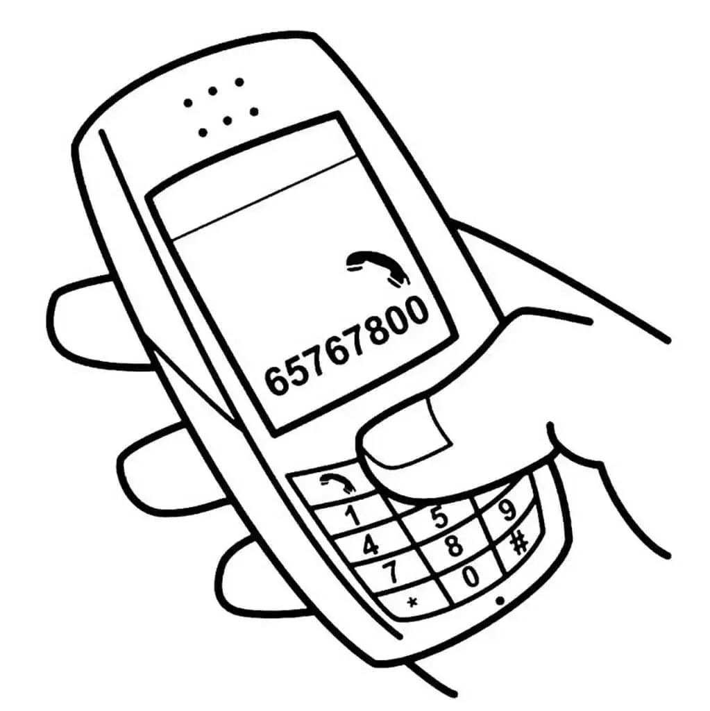 Раскраска смартфон