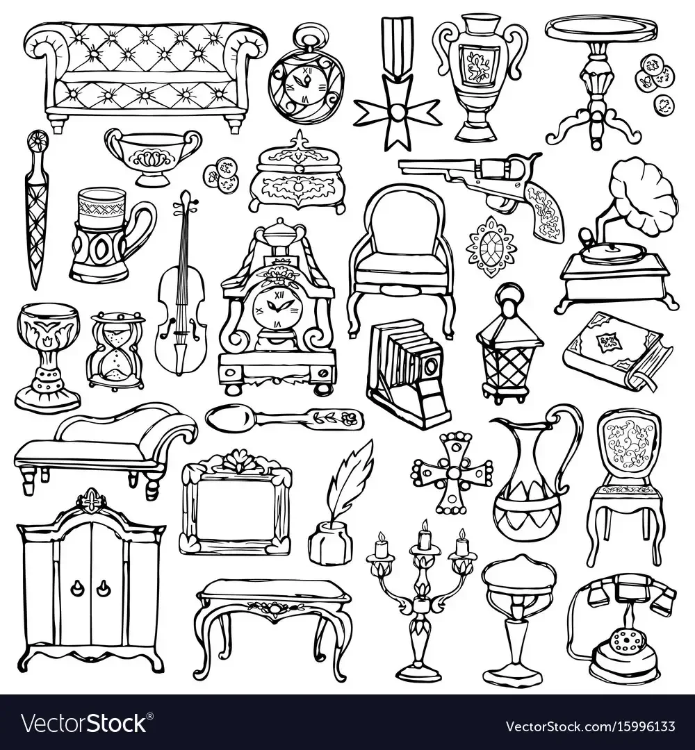 Рисование предметов старины