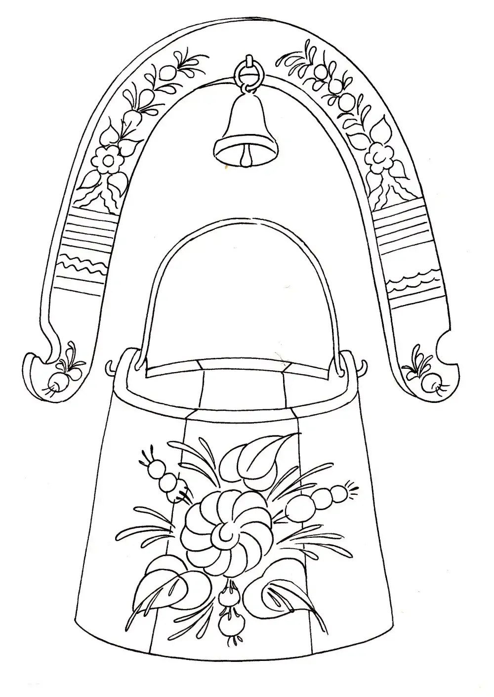 Тульский самовар раскраска