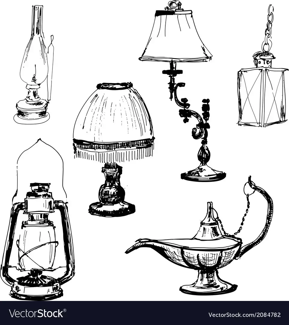 Рисование старинной посуды