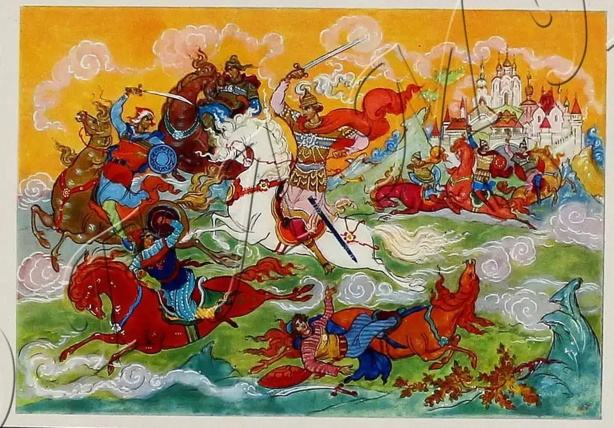 Царевна лягушка художник а.Куркин.Палех