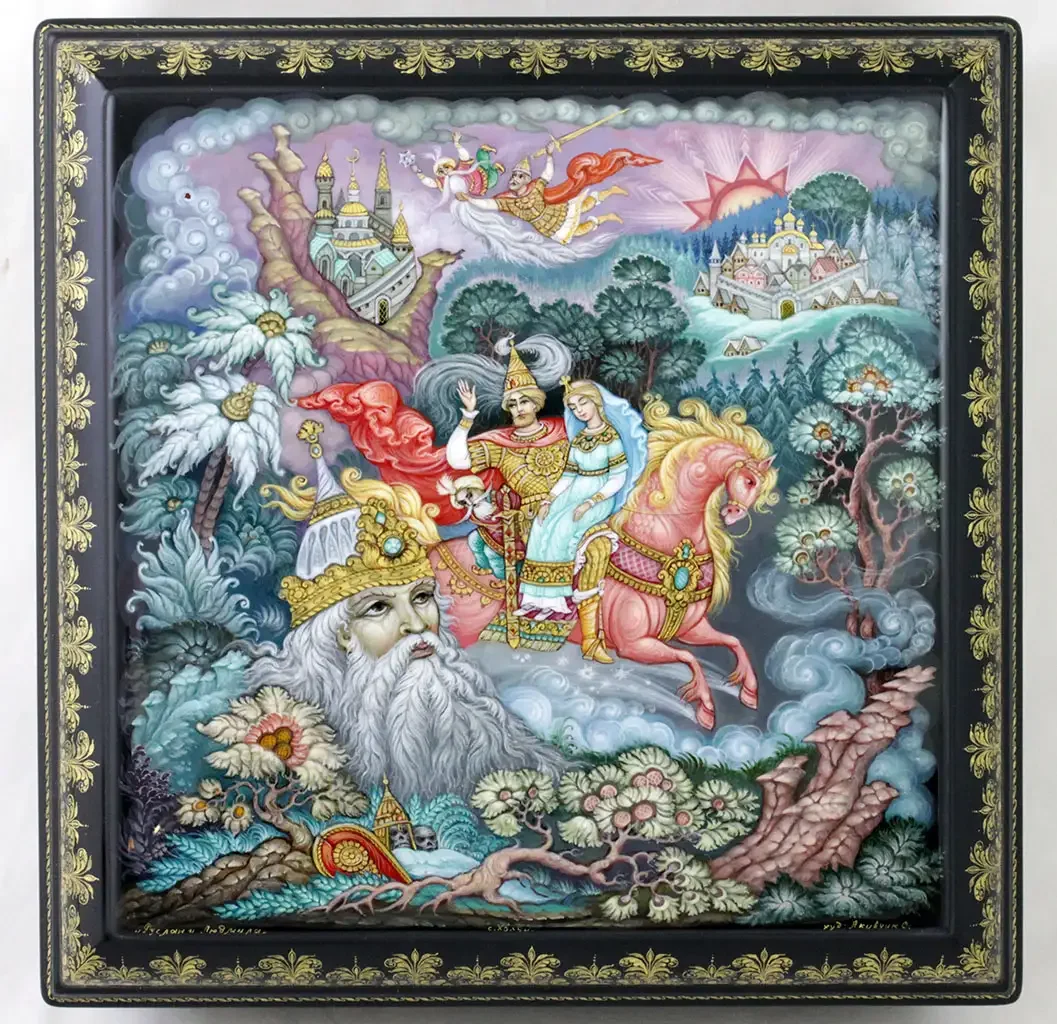 Сказки Пушкина у Лукоморья дуб