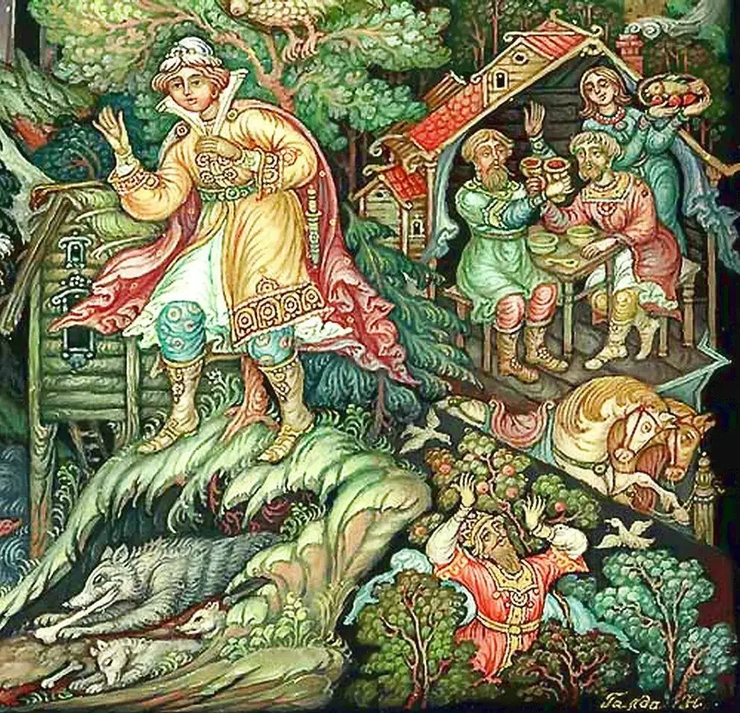 Палех миниатюра Лопатин