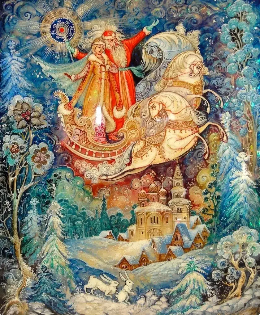 Малахитовая шкатулка Бажов Палех