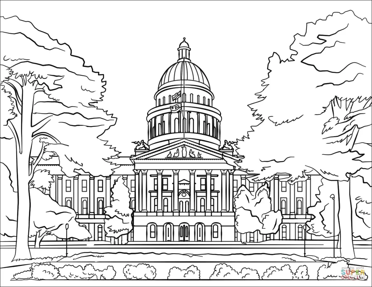 Раскраска достопримечательности