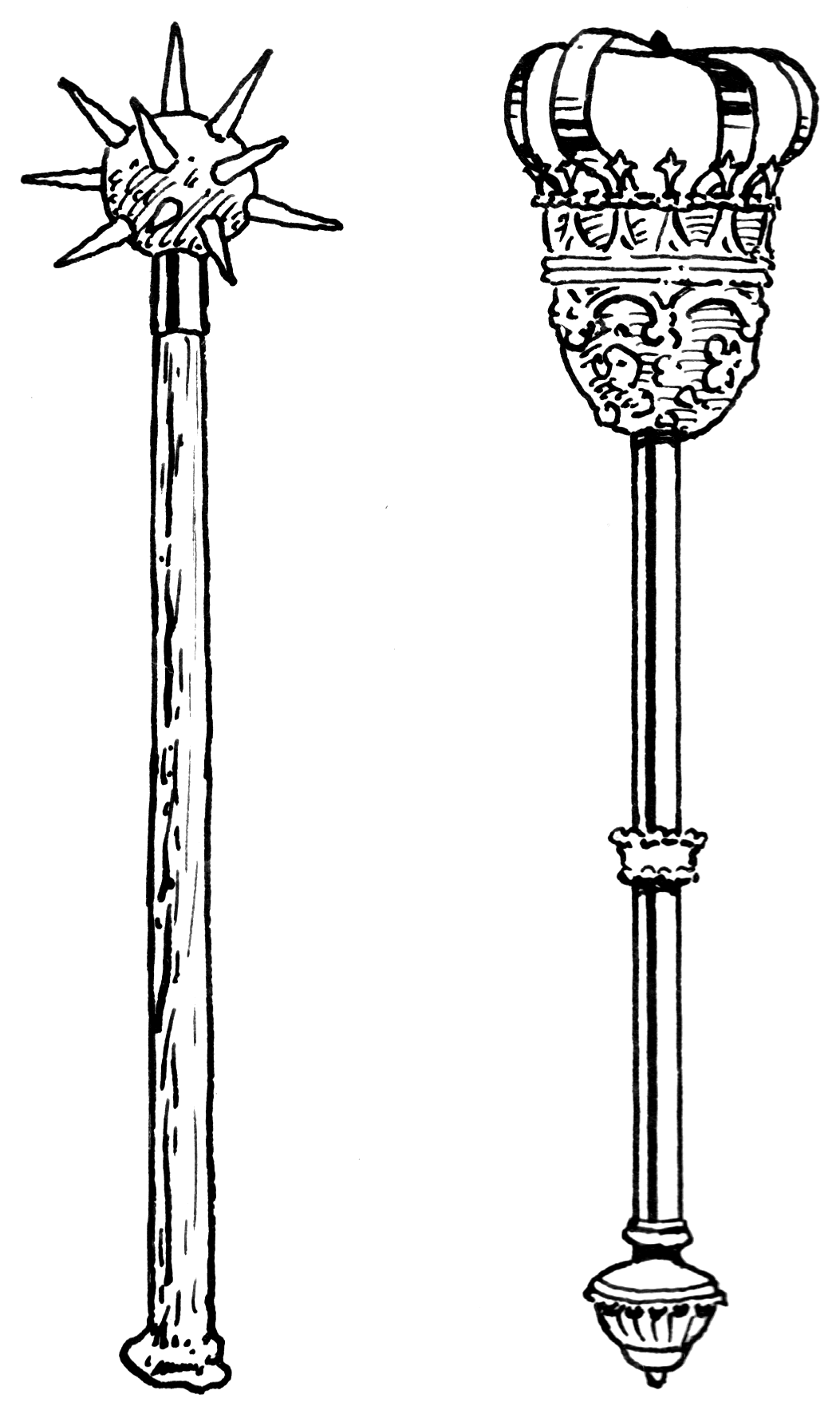 Скипетр на древних изображениях