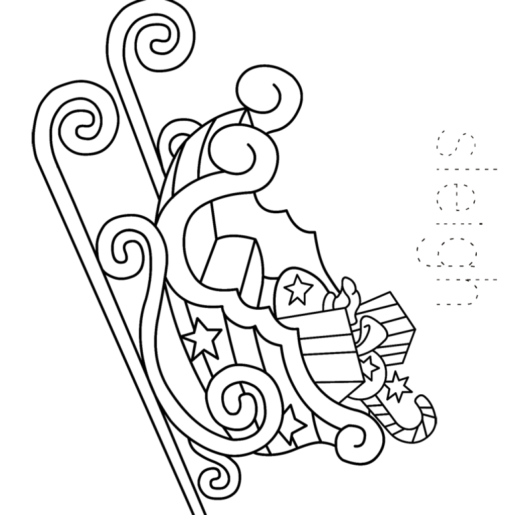 Новогодние сани с узорами