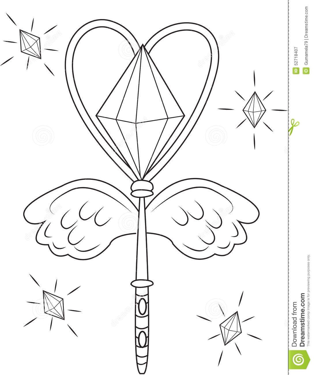 Волшебная палочка раскраска