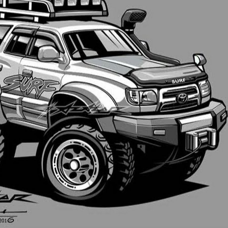 Наклейка Hilux Surf