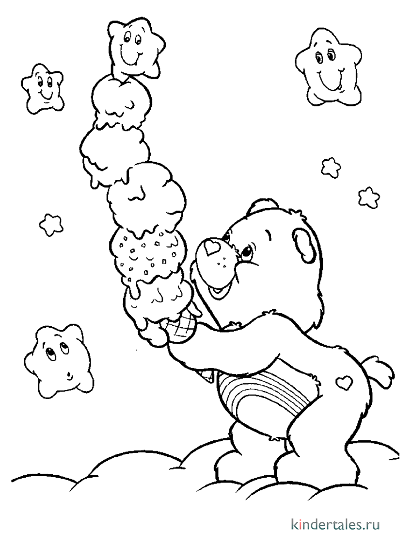 Раскраска игрушка Медвежонок