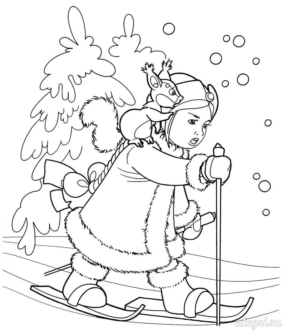 Раскраски для девочек лес