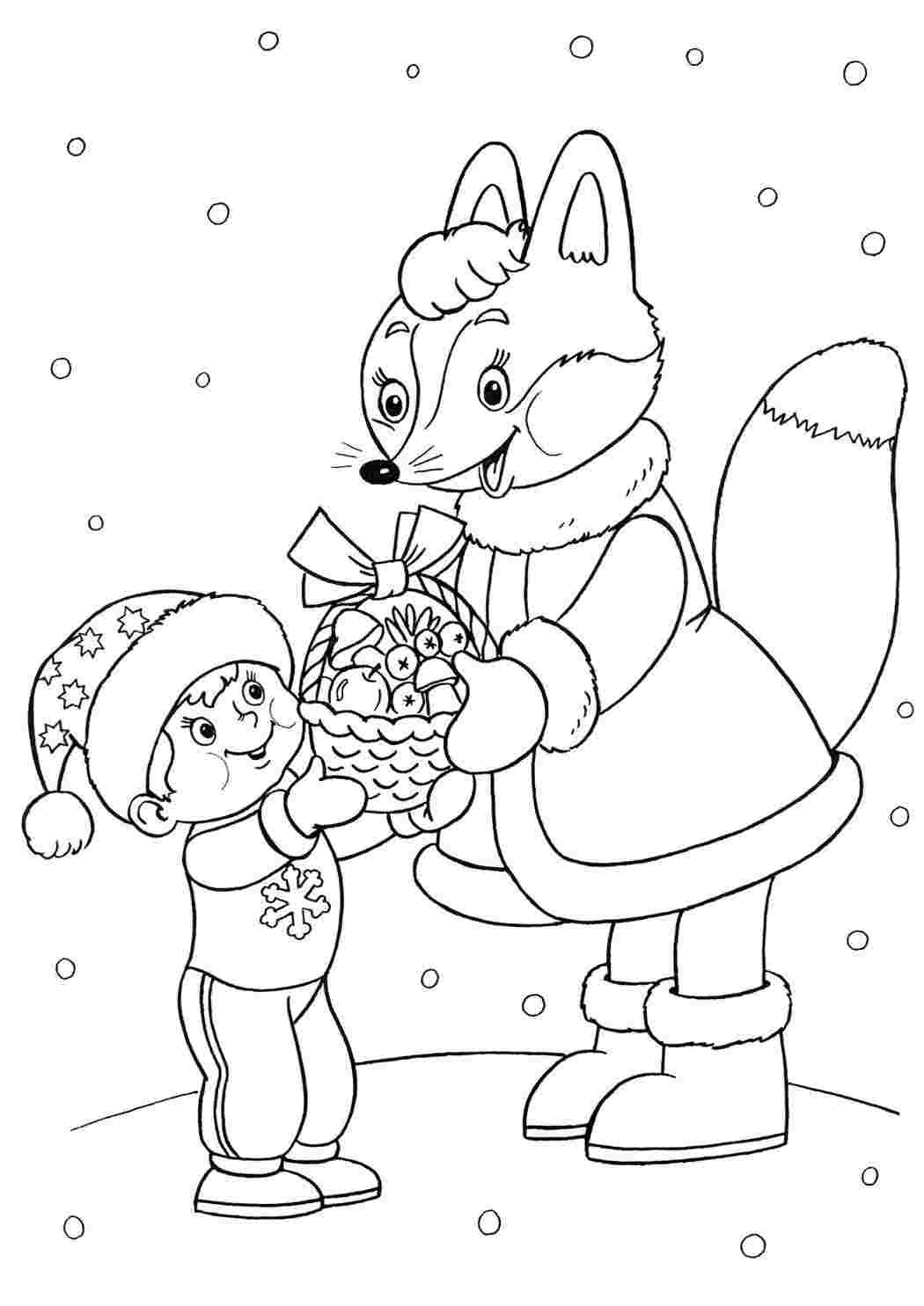 Раскраски сказки для детей 3-4 лет