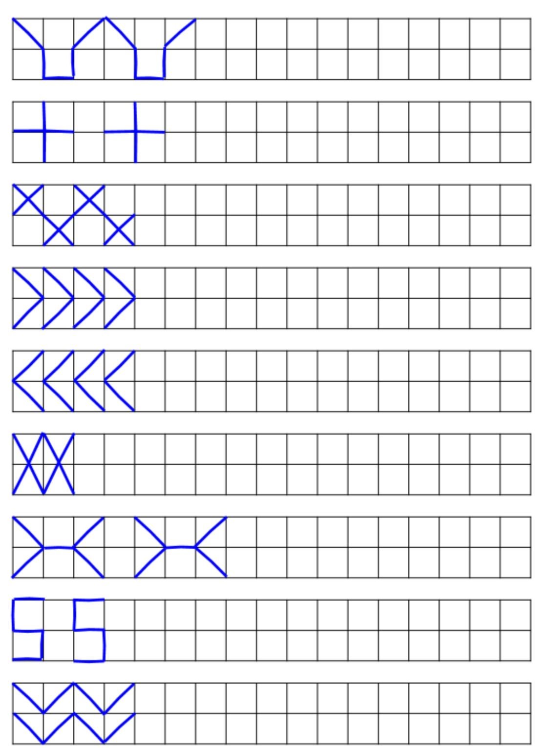 Бордюры для рисования по клеткам