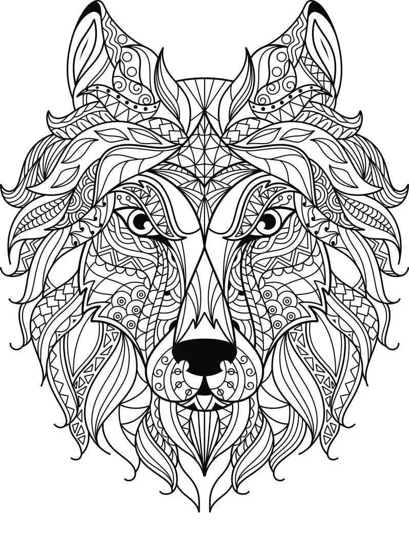 Раскраска антистресс Лисенок