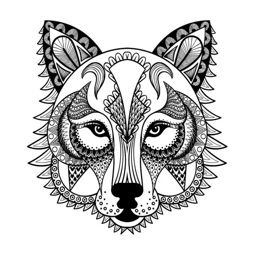 Тотемное животное тигр Мандала