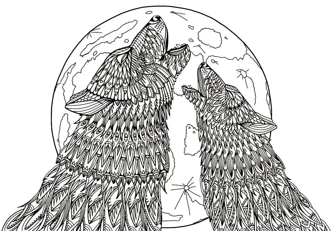 Зентангл лиса