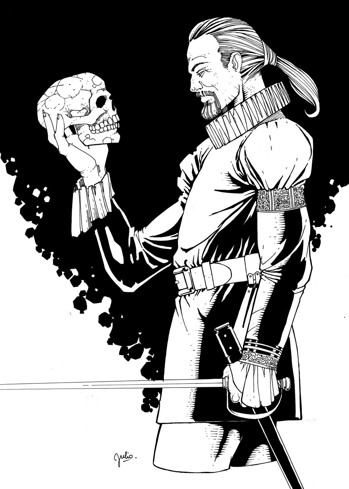 Гамлет с черепом арт