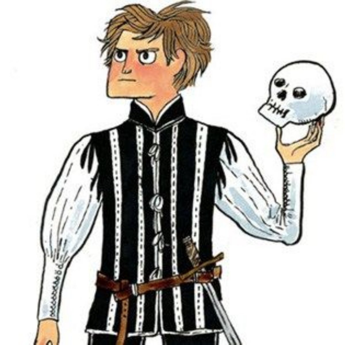 Гамлет на белом фоне