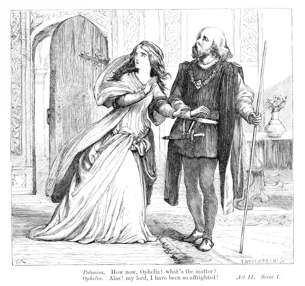 Гертруда и Офелия в Гамлете