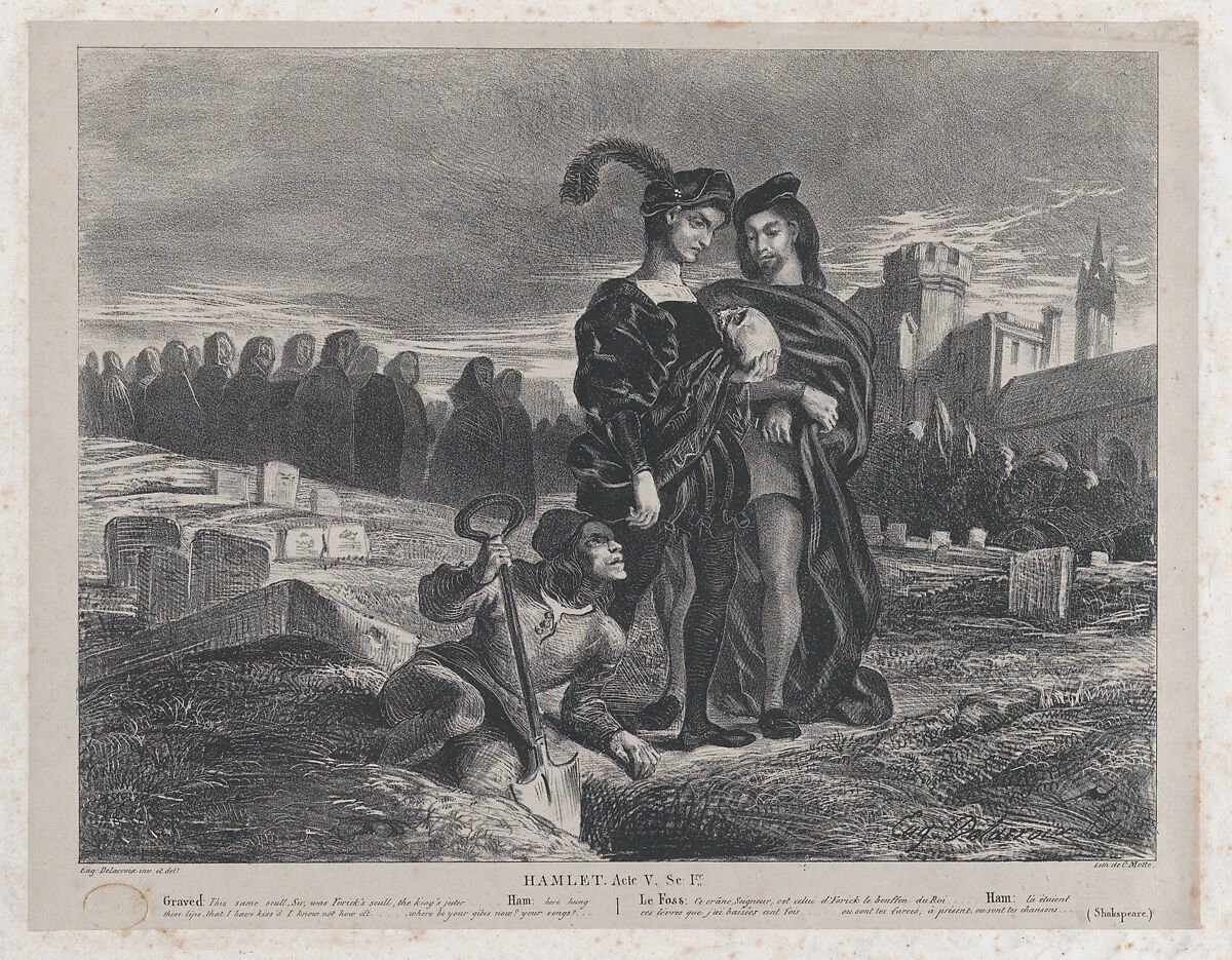 Эжен Делакруа Йорик Гамлет