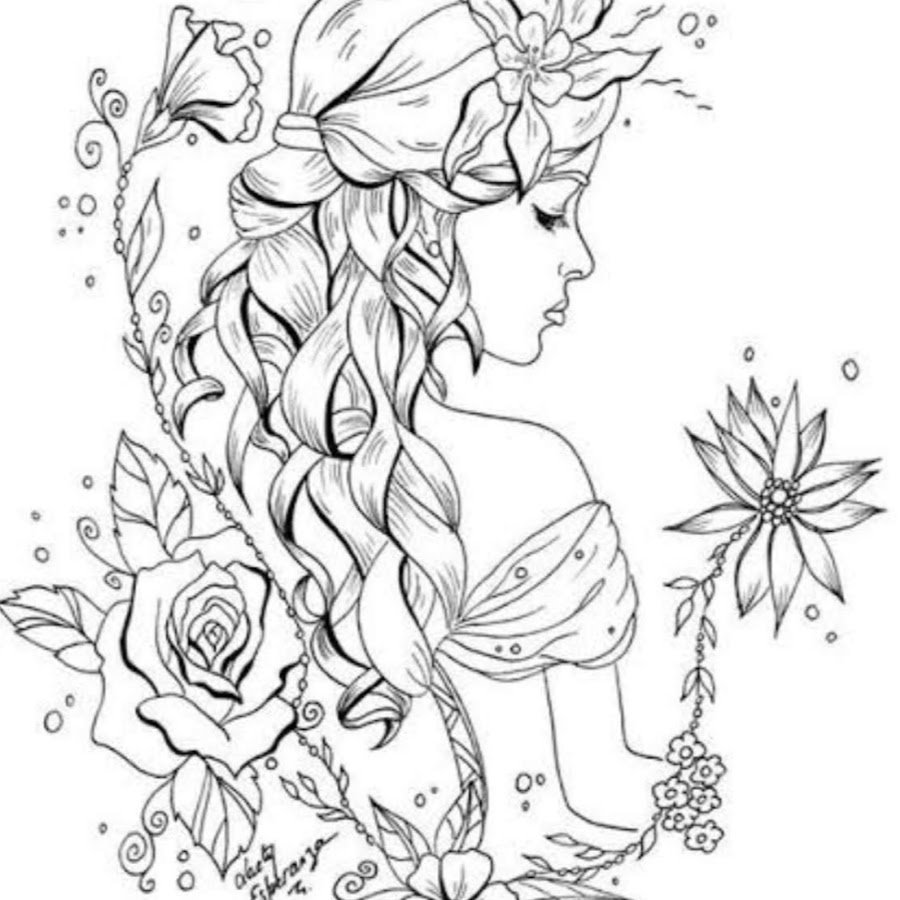 Лесная Фея раскраска