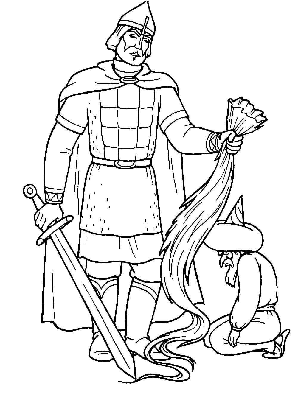 Богиня для разукрашивания