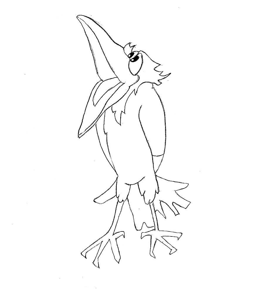 Раскраски зимующие птицы для детей 4-5 лет Воробей