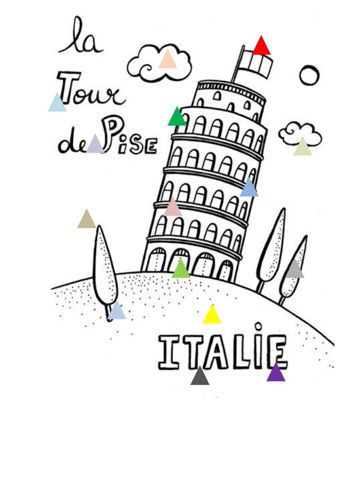 Карта Италии контур