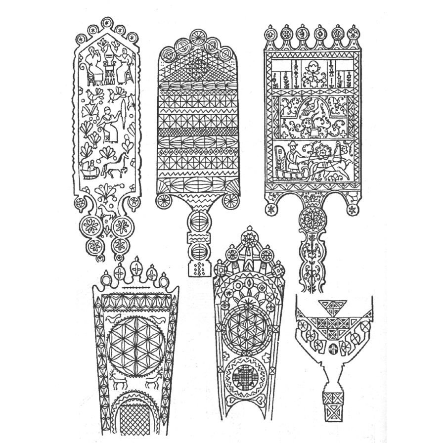 Прялка раскраска для детей