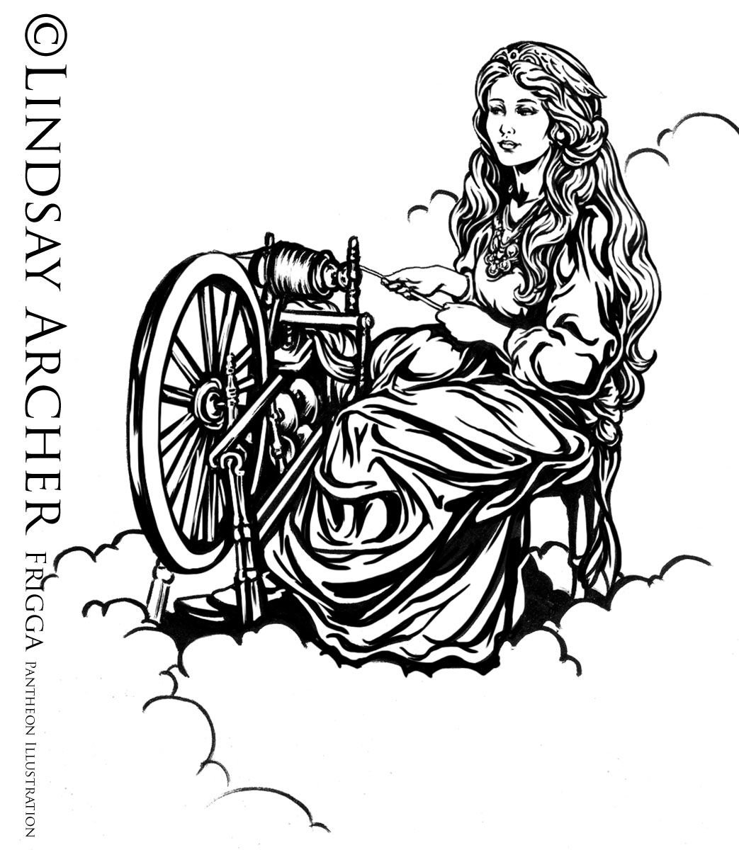 Рисование прялки