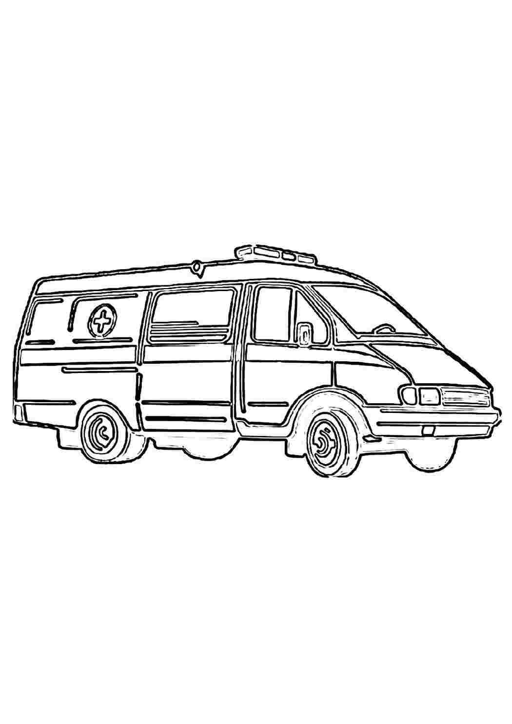 Раскраска скорая