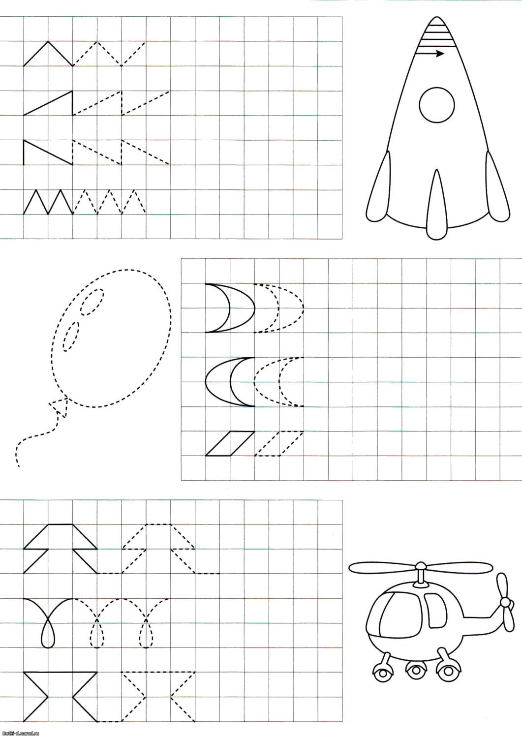 Задания для дошкольников прописи