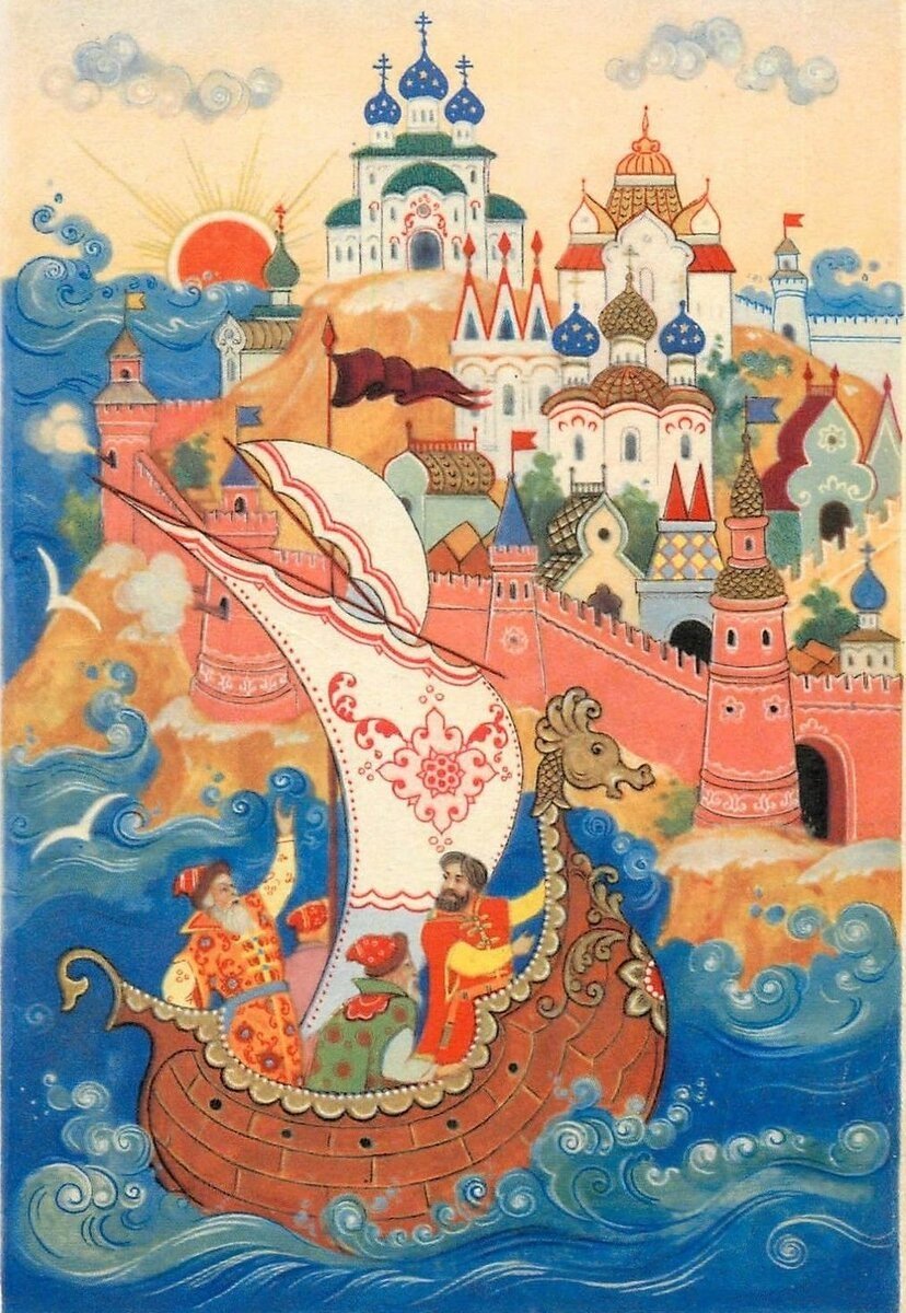 Шкатулка Палех Царевна лебедь