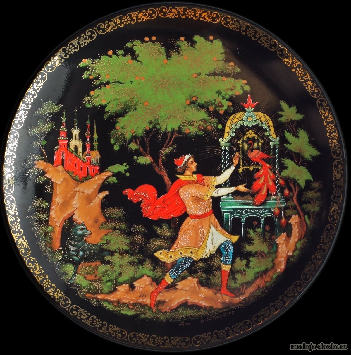 Палех сказка о мертвой царевне