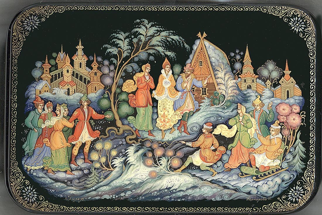 Холуйская миниатюра Жар птица