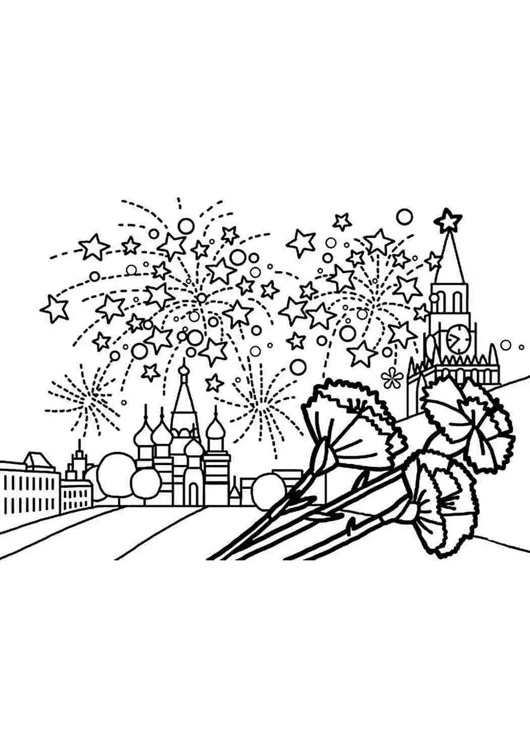 Раскраски день Победы для детей